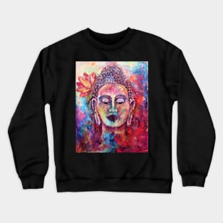 Frida,  love and compassion Buddha impression Crewneck Sweatshirt